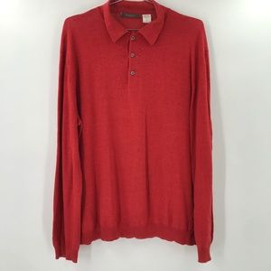 Mario's Men's Long Sleeve Knit Sweater Cotton Blend Lightweight Size Large